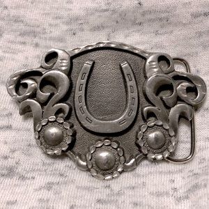Vintage Silver Western belt buckle